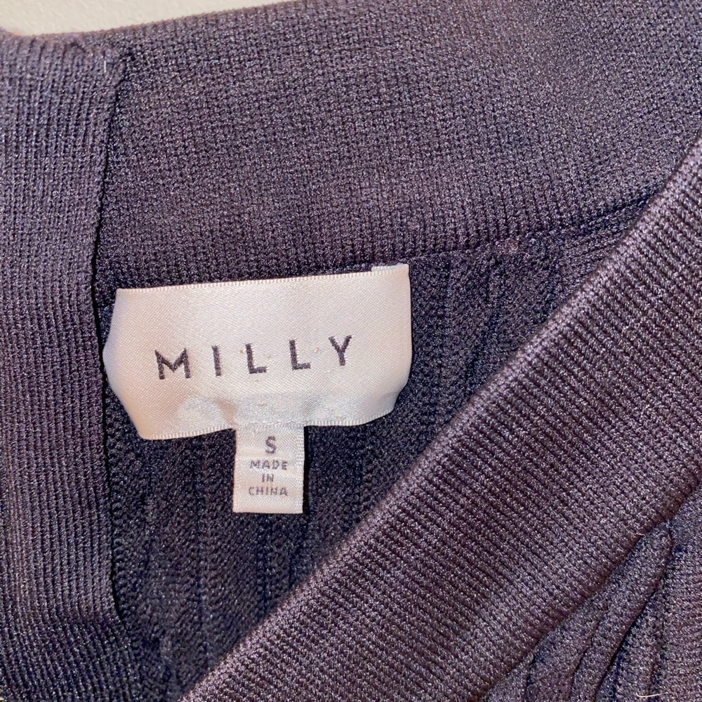 Milly Black Fit-and-Flare Mini Dress - Picture 7 of 7